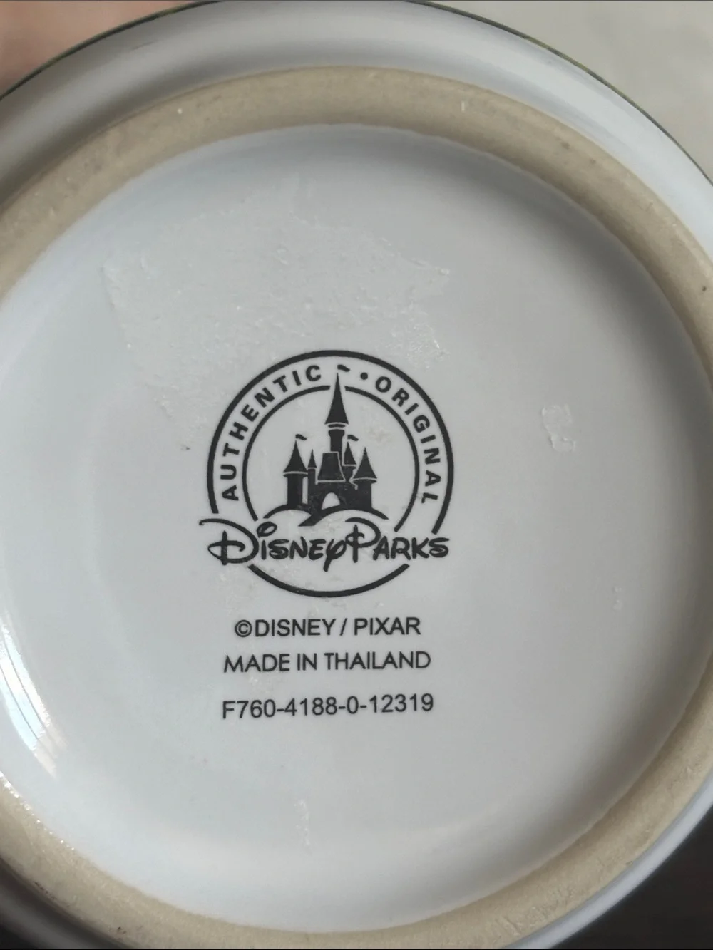 Disney Parks White Ceramic Fathers Day Mug with Castle Characters and Logo